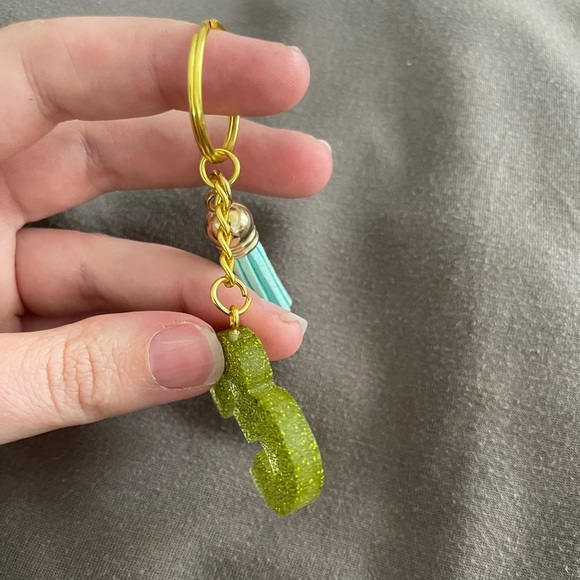 Handmade Number "3" Keychain - Picture 3 of 6